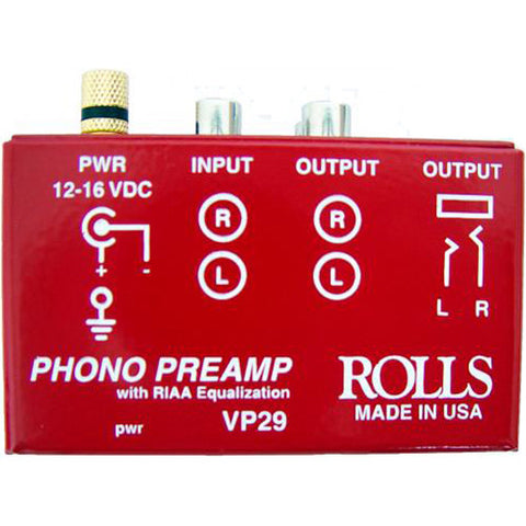 Rolls VP29 phono preamp, Crimson