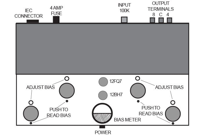 Quicksilver V4 Mono Amplifier (One pair) diagram