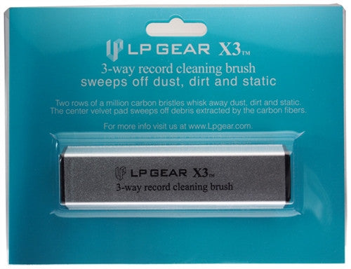 LP Gear X3 Record Cleaning & Anti-Static Brush in packaging
