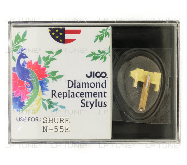 JICO replacement stylus for Shure AMC50E cartridge in packaging