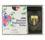 Jico replacement Stylus for Shure M91ED-BJ cartridge