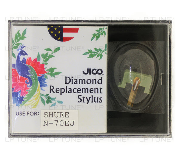 JICO replacement Shure N-70EJ stylus in packaging