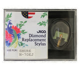JICO replacement Shure N-70EJ stylus in packaging