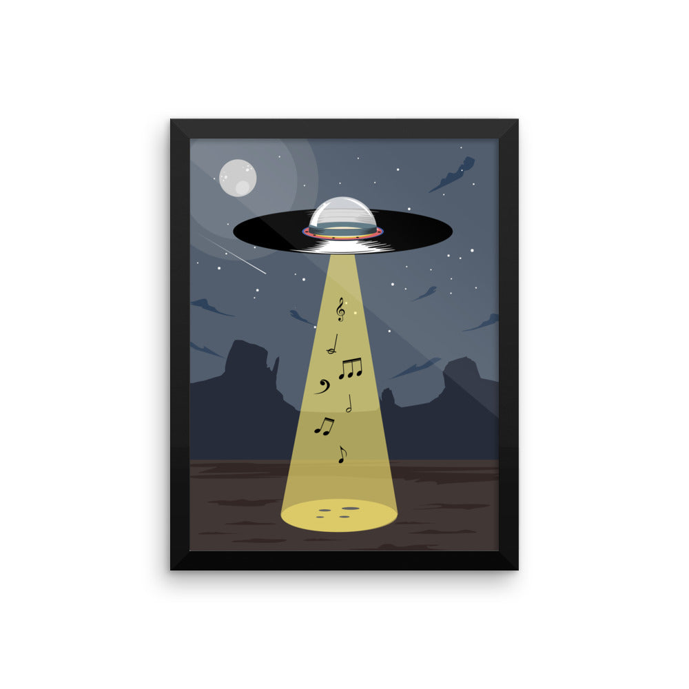 UFO Vinyl - Music Out of This World - Poster