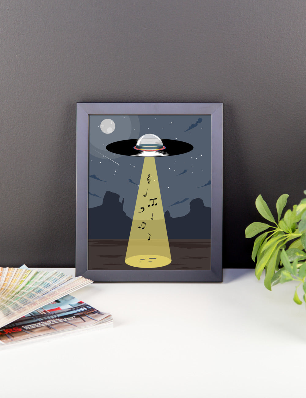 UFO Vinyl - Music Out of This World - Poster