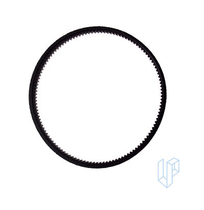 Dual 1264 turntable pitch belt ribbed