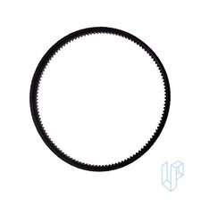 Dual 1264 turntable pitch belt ribbed