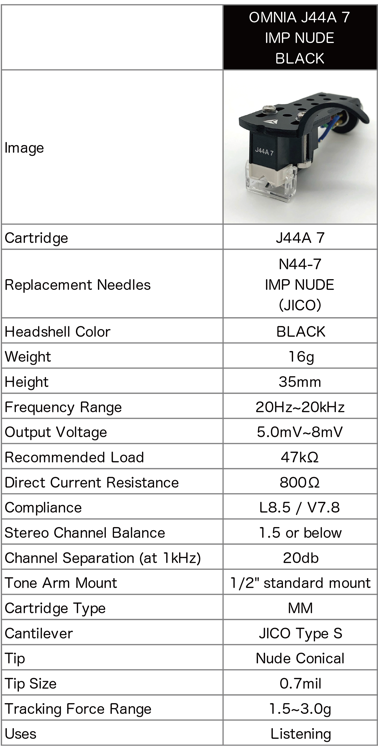 Jico Omnia J44A 7 IMP Nude Black AE10265