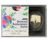 JICO replacement Audio-Technica AT6-5D stylus in packaging