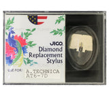 JICO replacement Audio-Technica AT6-7D stylus in packaging