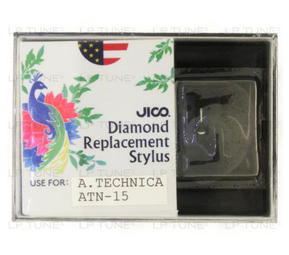 JICO replacement Audio-Technica ATN15 stylus in packaging