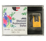 JICO replacement Audio-Technica VM3-5D stylus in packaging