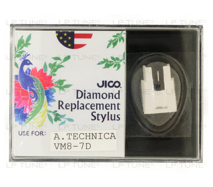 JICO replacement Audio-Technica VM8-7D stylus in packaging