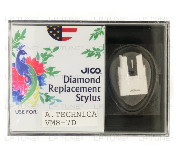 JICO replacement Audio-Technica VM8-7D stylus in packaging