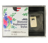 JICO replacement Kenwood N-63 stylus in packaging