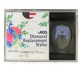 JICO replacement Kenwood N-72 stylus in packaging