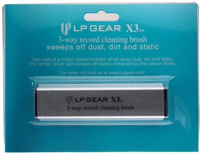 LP Gear X3 Record Cleaning & Anti-Static Brush in packaging