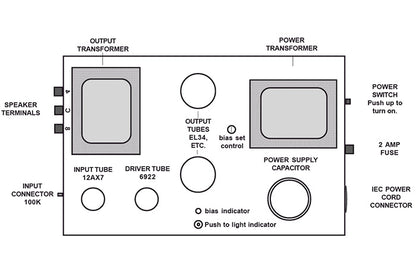 Quicksilver Mid Mono Amplifier (One Pair) diagram