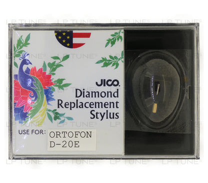 JICO Replacement Ortofon D-20E Type 2 stylus in packaging