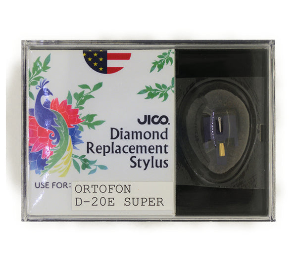 JICO replacement Ortofon D20E Super Stylus in packaging
