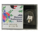 JICO replacement Ortofon N-15E MKII stylus in packaging
