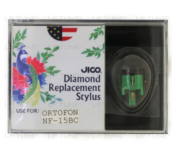JICO replacement Ortofon NF-15BC stylus in packaging