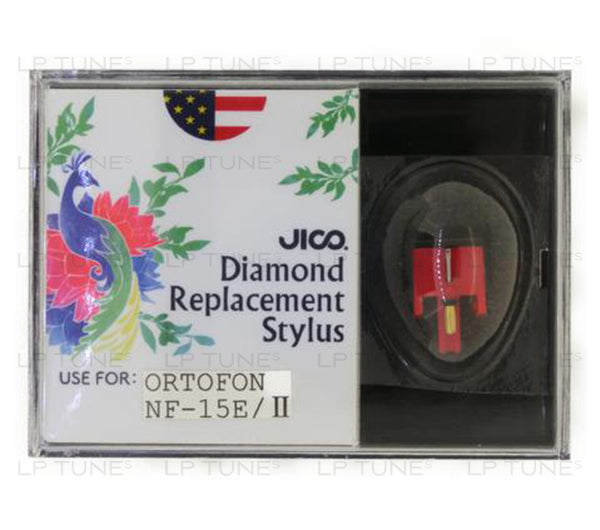 JICO replacement Ortofon NF15E Type 2 stylus in packaging