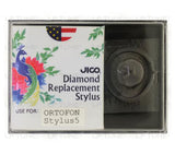 JICO replacement Ortofon Stylus 5 in packaging
