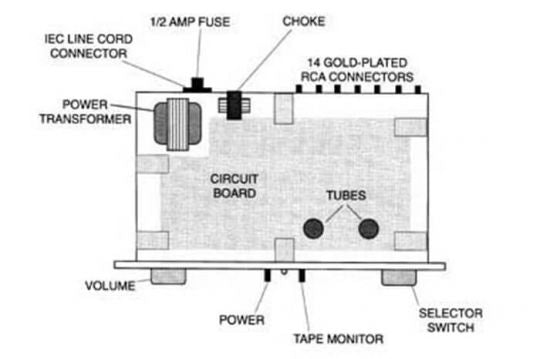 Quicksilver Line Preamplifier diagram