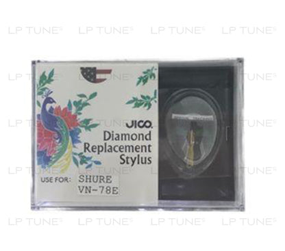 JICO 78 rpm replacement for Shure VN-78E stylus in packaging