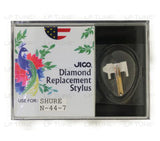 JICO 78 RPM replacement for Shure N44-7 stylus in packaging