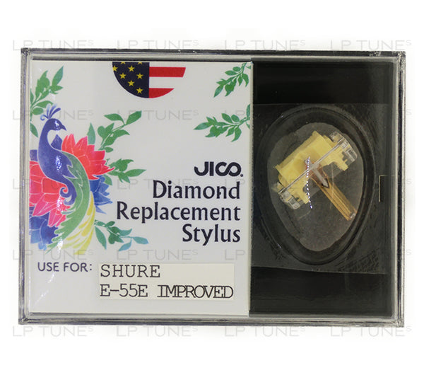 JICO replacement Shure N55E IMPROVED stylus in packaging