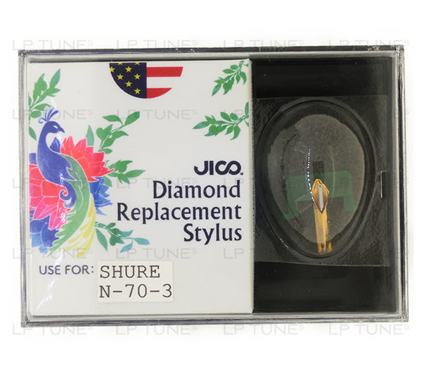 JICO 78 RPM replacement for Shure N70-3 stylus in packaging