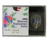 JICO replacement Shure N-74C stylus in packaging