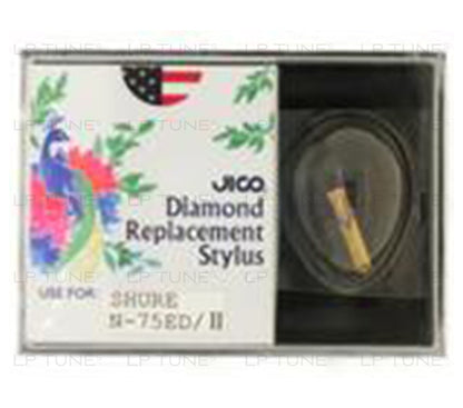 JICO replacement Shure N75ED Type 2 stylus in packaging