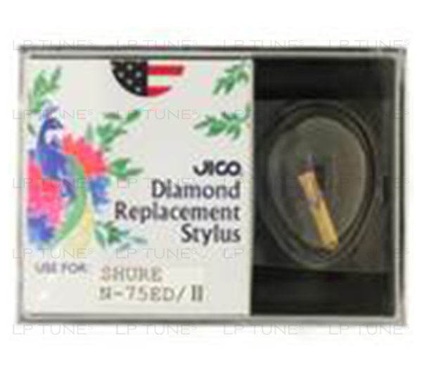 JICO replacement Shure N75ED Type 2 stylus in packaging