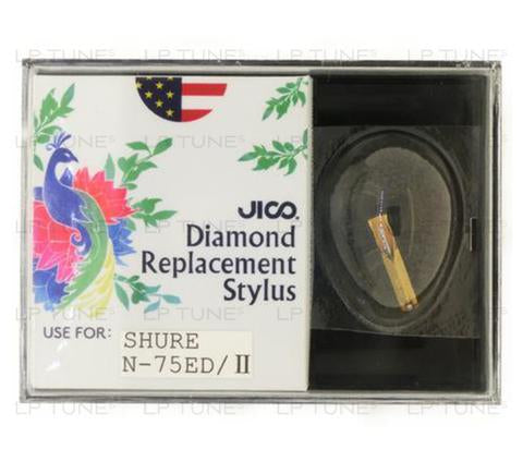JICO replacement stylus for Shure MO75 cartridge in packaging
