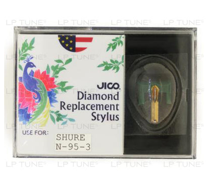 JICO 78 RPM replacement for Shure N-95-3 stylus in packaging
