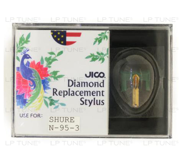JICO 78 RPM replacement for Shure N-95-3 stylus in packaging