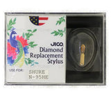 JICO replacement Stylus for Shure M95HE cartridge in packaging