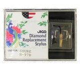 JICO replacement Shure N-97B stylus in packaging