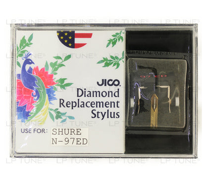 JICO replacement Shure N-97ED stylus in packaging
