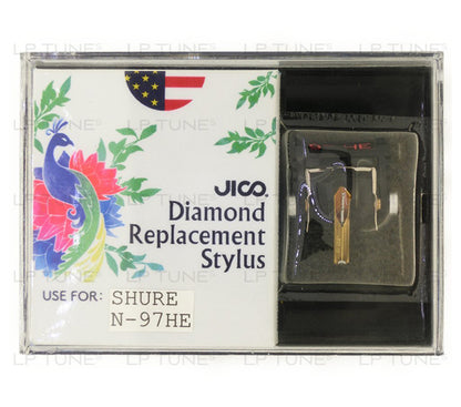 JICO replacement Stylus for Shure M97HE cartridge in packaging