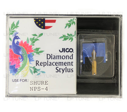 JICO replacement Shure NPS-4 stylus in packaging