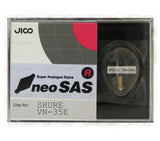 JICO neoSAS/R replacement Shure VN-35E stylus in packaging