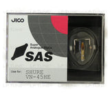 JICO SAS replacement Shure VN-45HE stylus in packaging