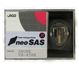 JICO neoSAS/R replacement Shure VN-45HE stylus in packaging
