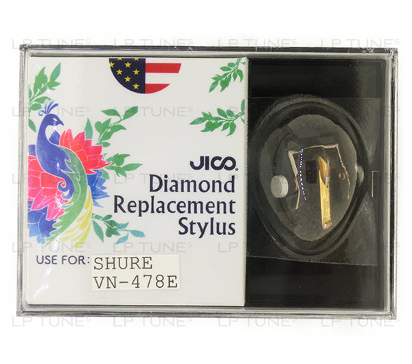 JICO 78RPM replacement for Shure VN478E stylus in packaging