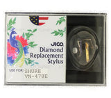 JICO 78RPM replacement Stylus for Shure V15 IV Series 78 cartridge in packaging