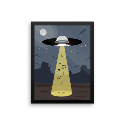 UFO Vinyl - Music Out of This World - Poster
